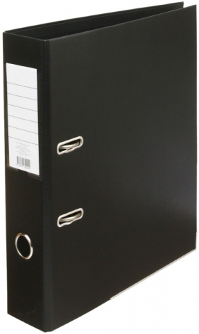 Папка-регистратор Attache Standart с двусторонним ПВХ-покрытием, корешок 70 мм, черный