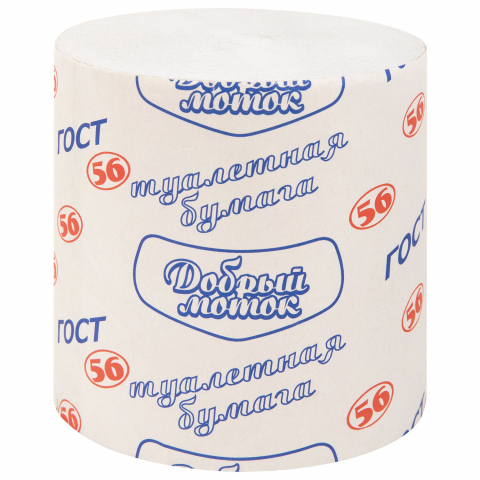 Бумага туалетная «Добрый моток. Эконом» 1 рулон, ширина 90 мм, серaя