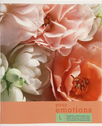 Тетрадь общая А5, 48 л. на скобе Flowers Emotions, 165*200 мм, клетка