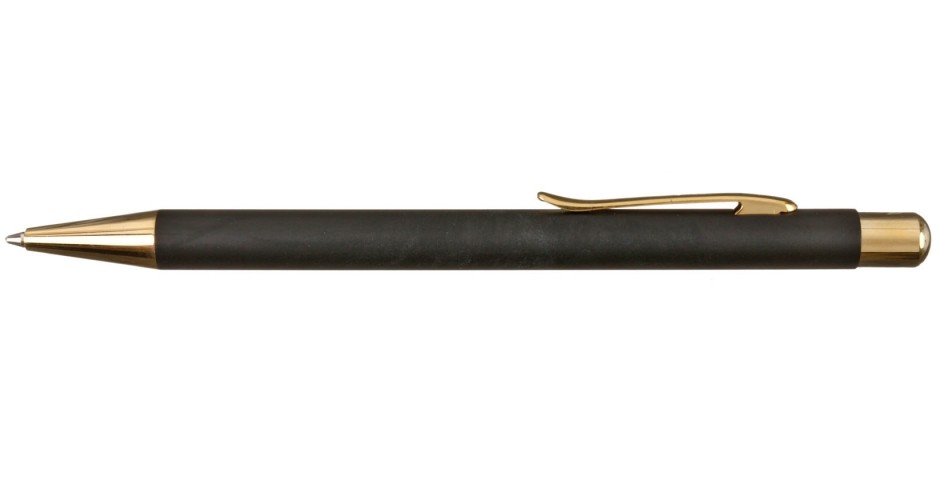 Ручка подарочная шариковая автоматическая Luxor Nova корпус черный с золотистыми вставками