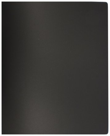 Папка пластиковая на 2-х кольцах Basic , толщина пластика 0,5 мм, черная