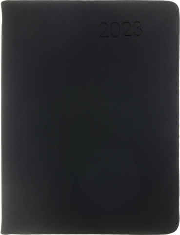 Ежедневник датированный на 2023 год Paragraph (А6), 110*145 мм, 176 л., черный