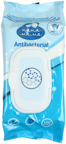 Салфетки влажные «Папа Мама» 100 шт., «Алоэ», антибактериальные