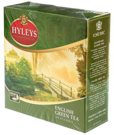 Чай Hyleys, 200 г, 100 пакетиков, «Английский» зеленый чай