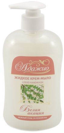 Крем-мыло жидкое с дозатором «Адажио» 500 мл, «Белая акация»