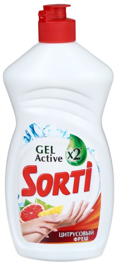 Средство для мытья посуды Sorti, 500 мл, «Цитрусовый фреш»