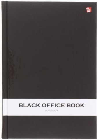 Книжка записная «Офисный стиль», 146*210 мм, 130 л., клетка, «Классический черный»
