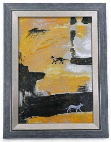 Картина «В поиске» (Бельская В.), 30*21 см, бумага, акрил (живопись) Картина «В поиске» (Бельская В.), 30*21 см, бумага, акрил (живопись)