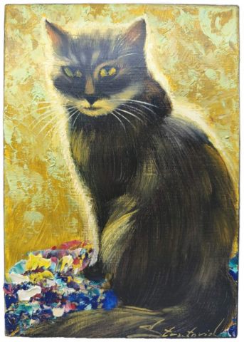 Картина «Тучка» (Стратович В.В.), 30*20 см, холст, масло