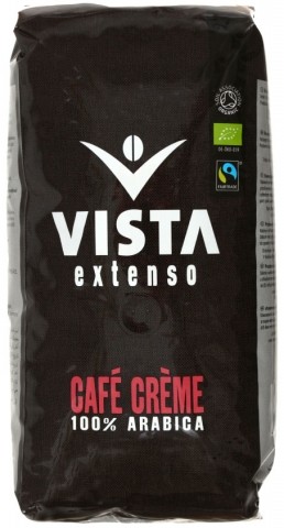 Кофе натуральный в зернах Vista Bio FT, 1000 г, Cafe Creme extenso, среднеобжаренный