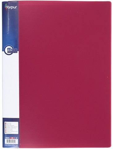 Папка-скоросшиватель пластиковая с пружиной Basic Forpus, толщина пластика 0,55 мм, красная