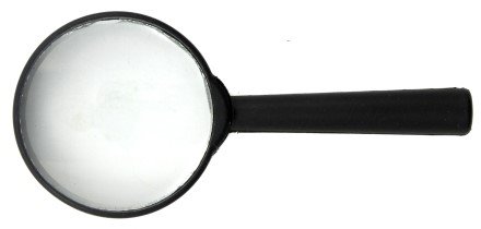 Лупа офисная Sponsor, диаметр 40 мм, увеличение в 5 раз, черная