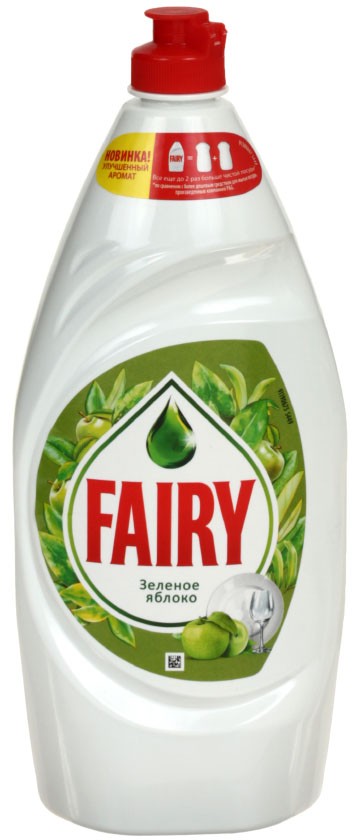 Средство для мытья посуды Fairy, 900 мл, «Зеленое яблоко»