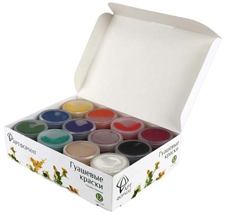 Гуашь ARTформат, 12 цветов*20 мл