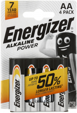 Батарейки щелочные Energizer Alkaline Power, AA, LR6, 1,5V, 4 шт. Батарейки щелочные Energizer Alkaline Power, AA, LR6, 1,5V, 4 шт.