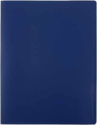 Папка пластиковая на 20 файлов Staff Manager, толщина пластика 0,5 мм, синяя
