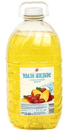 Мыло жидкое «Фруктовое» с антибактериальным эффектом, 4800 мл, ассорти