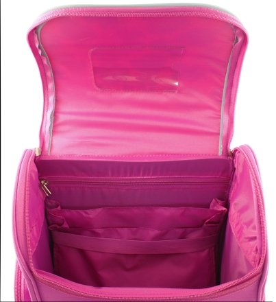 Ранец для средних классов My Dino, 280*360*150 мм, розовый+фиолетовый