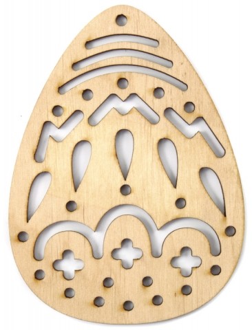 Заготовка для творчества деревянная «Палитра. Яйцо», «Яйцо ажурное №3», 8*11 см