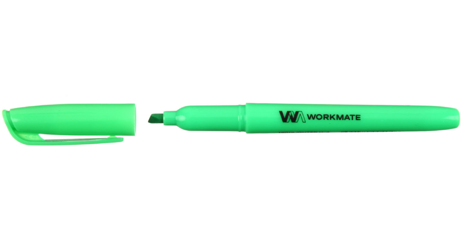 Маркер-текстовыделитель Workmate H-4 зелёный