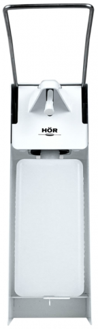 Дозатор локтевой антивандальный HOR-D-030A-01, 1000 мл, белый