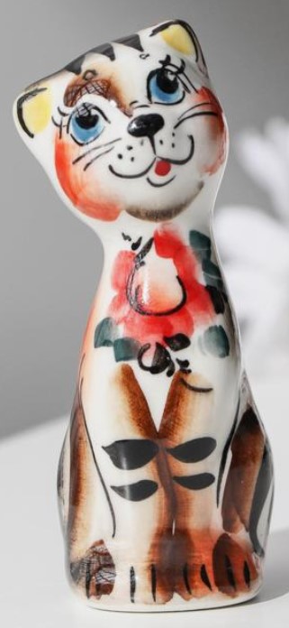 Сувенир фарфоровый Sima-Land (гжель), высота 9 см, «Кошка Милашка», ассорти