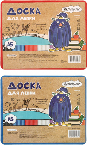 Доска для лепки «ПандаРог», А5 (200*160 мм), ассорти
