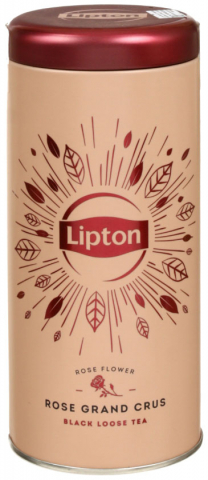 Чай Lipton Grand Crus Silver в жестяной банке, 75 г, черный чай с лепестками роз