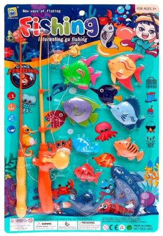 Игрушка детская «Рыбалка магнитная» Sima-Land (пластик), 9 рыбок, 2 удочки, «Морские приключения» Игрушка детская «Рыбалка магнитная» Sima-Land (пластик), 9 рыбок, 2 удочки, «Морские приключения»