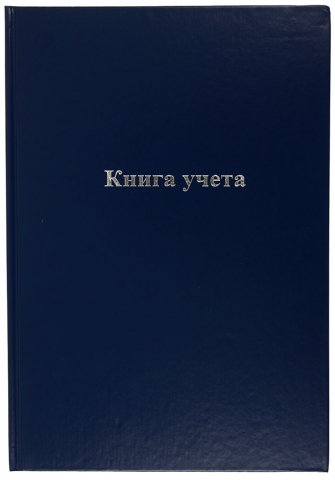 Книга учета «Союзбланкиздат», 200*290 мм, 96 л., клетка, синяя
