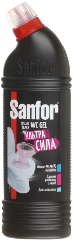 Средство для чистки Sanfor, 750 г, Special Black, без хлора