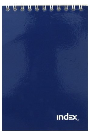 Блокнот на гребне Index , 101*146 мм, 40 л., синий