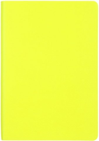 Ежедневник недатированный «Наппа» , 145*210 мм, 136 л., неоново-желтый