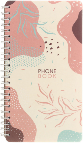 Книга телефонная OfficeSpace, 110*205 мм, 80 л., линия, «Стиль. Flora»