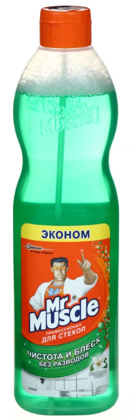 Средство для мытья стекол Mr. Muscle, 500 мл, без распылителя Средство для мытья стекол Mr. Muscle, 500 мл, без распылителя