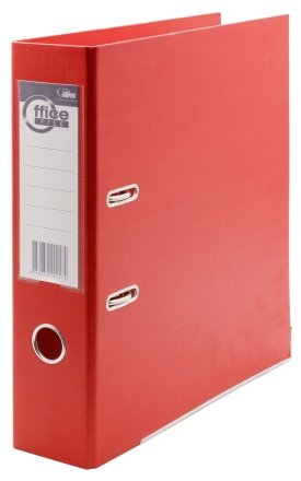 Папка-регистратор Forpus с двусторонним ПВХ-покрытием, корешок 70 мм, красный