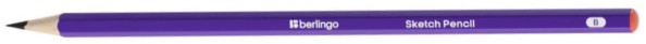 Карандаш чернографитный Berlingo Sketch Pencil твердость грифеля М, без ластика, корпус фиолетовый