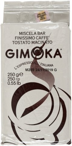 Кофе натуральный молотый Gimoka Bianco, 250 г, сильнообжаренный 