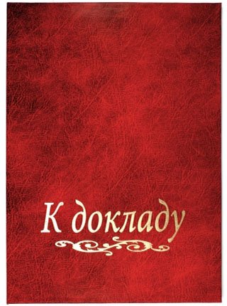 Папка адресная «МкМ», «К докладу», красная Папка адресная «МкМ», «К докладу», красная