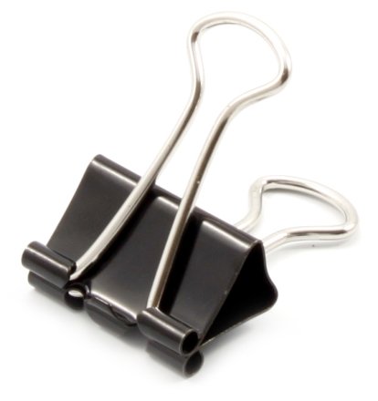 Зажим для бумаг Elegance, 19 мм, до 80 л., черный Зажим для бумаг Elegance, 19 мм, до 80 л., черный