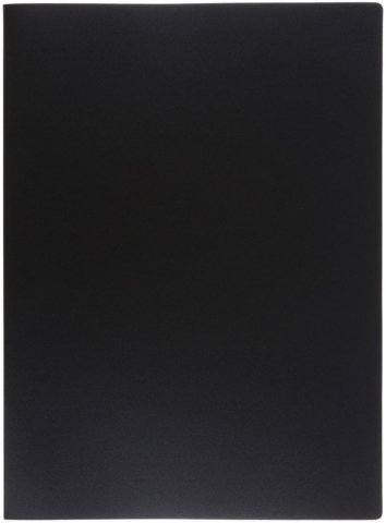 Папка пластиковая на 10 файлов OfficeSpace, толщина пластика 0,5 мм, черная