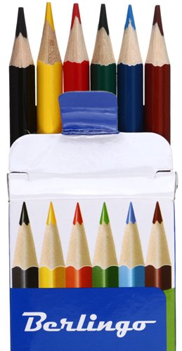 Карандаши цветные Berlingo «Жил-был кот», 6 цветов, длина 175 мм