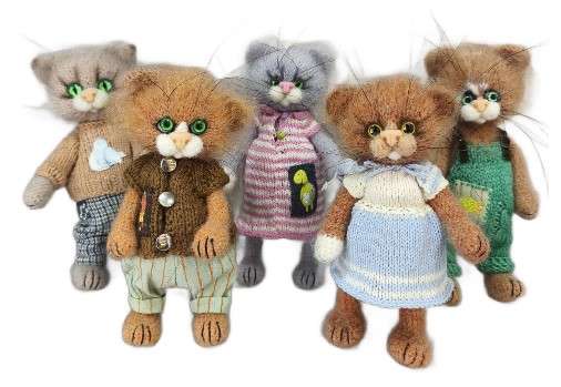 Игрушка мягкая «Кот» (Пинчук М.Ю.) 19,5×12×12,2 см, ассорти