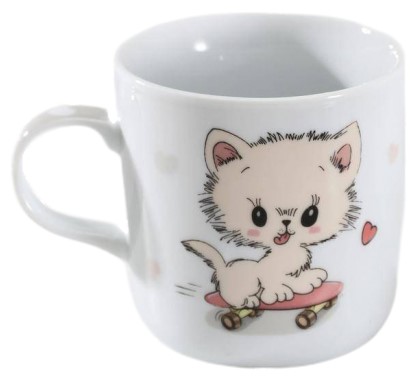 Кружка керамическая «Котёнок на скейте», 230 мл