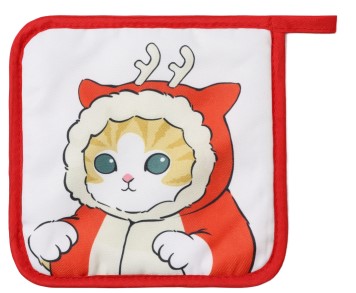 Набор кухонный Sima-Land, «Котик» (подставка 15*15 см, прихватка 17*17 см) Набор кухонный Sima-Land, «Котик» (подставка 15*15 см, прихватка 17*17 см)