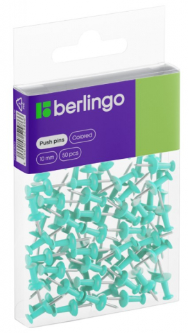 Кнопки силовые Berlingo 22 мм, 50 шт., голубые Кнопки силовые Berlingo 22 мм, 50 шт., голубые