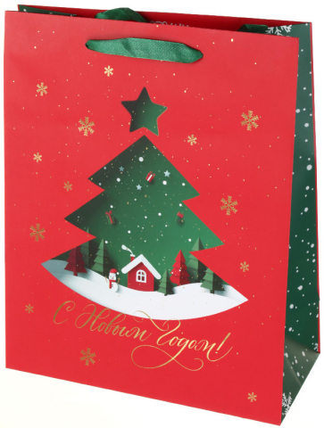 Пакет подарочный новогодний Meshu 26×32×12 см, Christmas Magic Пакет подарочный новогодний Meshu 26×32×12 см, Christmas Magic