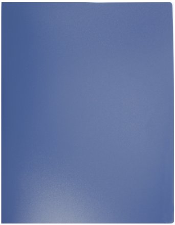 Папка пластиковая c боковым зажимом и карманом inФормат, толщина пластика 0,5 мм, синяя