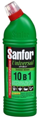 Средство для чистки Sanfor, 750 г, «Зеленое яблоко» Средство для чистки Sanfor, 750 г, «Зеленое яблоко»