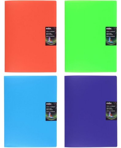 Папка пластиковая на 40 файлов Colourplay, толщина пластика 0,8 мм, ассорти (цена за 1 шт.)